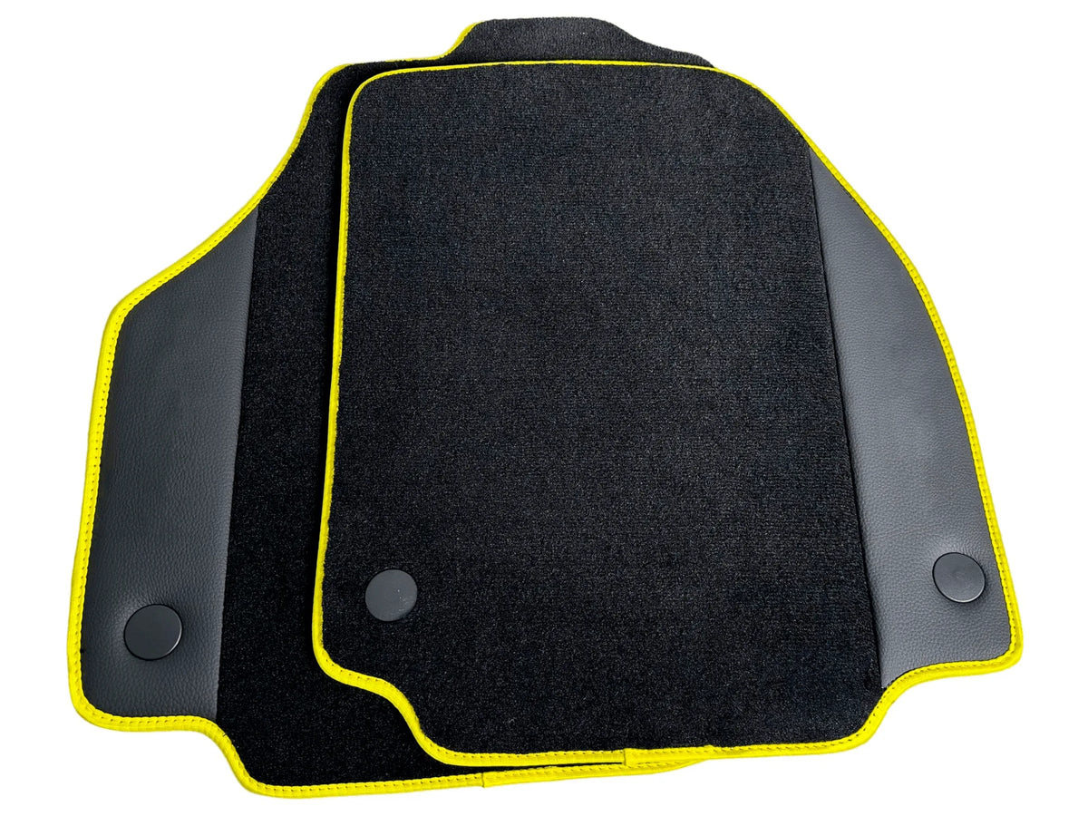 Floor Mats For Ferrari 488 GTB 2015-2022 Carpet With Leather - AutoWin