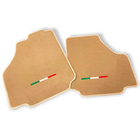 Floor Mats For Ferrari 488 Pista Spider (2019-2021) Beige Autowin Brand Italian Edition