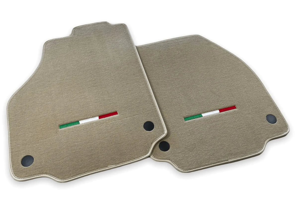 Floor Mats For Ferrari 488 Spider (2016-2022) Beige Autowin Brand Italian Edition