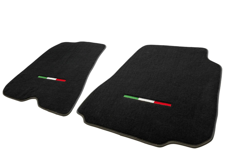Tapis de sol pour Ferrari 812 Superfast en noir Sur mesure avec emblème italien