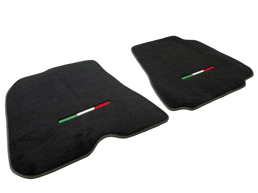 Tapis de sol pour Ferrari 812 Superfast en noir Sur mesure avec emblème italien