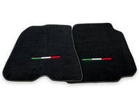 Tapis de sol pour Ferrari 812 Superfast en noir, tapis sur mesure avec emblème italien