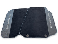 Floor Mats For Ferrari 812 Superfast Carbon Fiber And Black Carpet - AutoWin