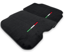 Floor Mats For Ferrari F12 Berlinetta Black Tailored Carpets With Italian Emblem - AutoWin