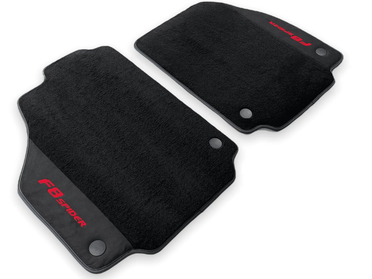 Floor Mats For Ferrari F8 Spider 2019-2022 Red Italian Edition - AutoWin