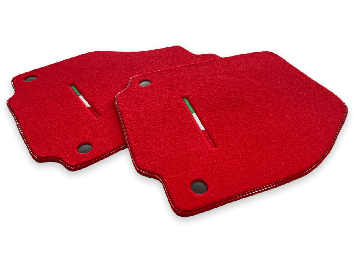 Floor Mats For Ferrari F8 Spider 2019-2022 Red Italian Edition