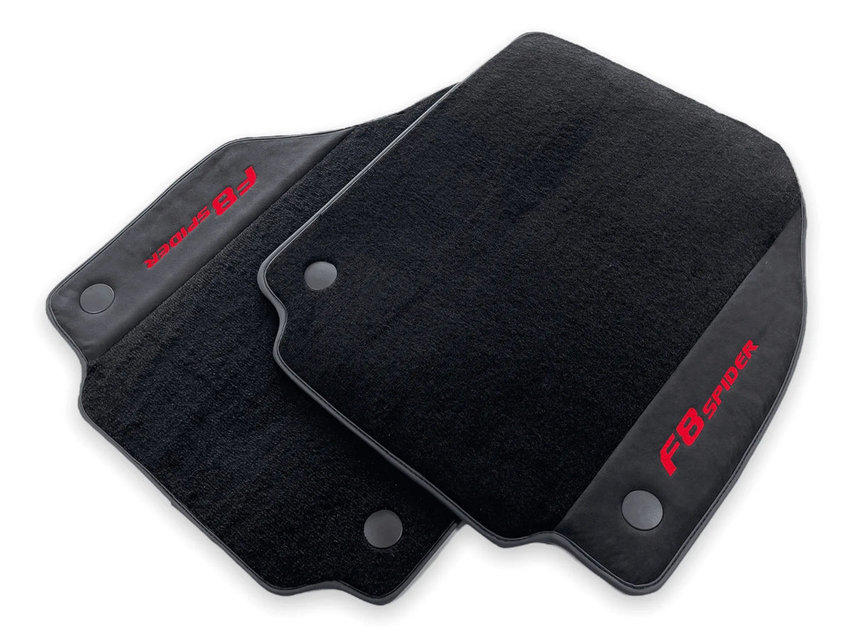 Floor Mats For Ferrari F8 Spider 2019-2022 Red Italian Edition - AutoWin