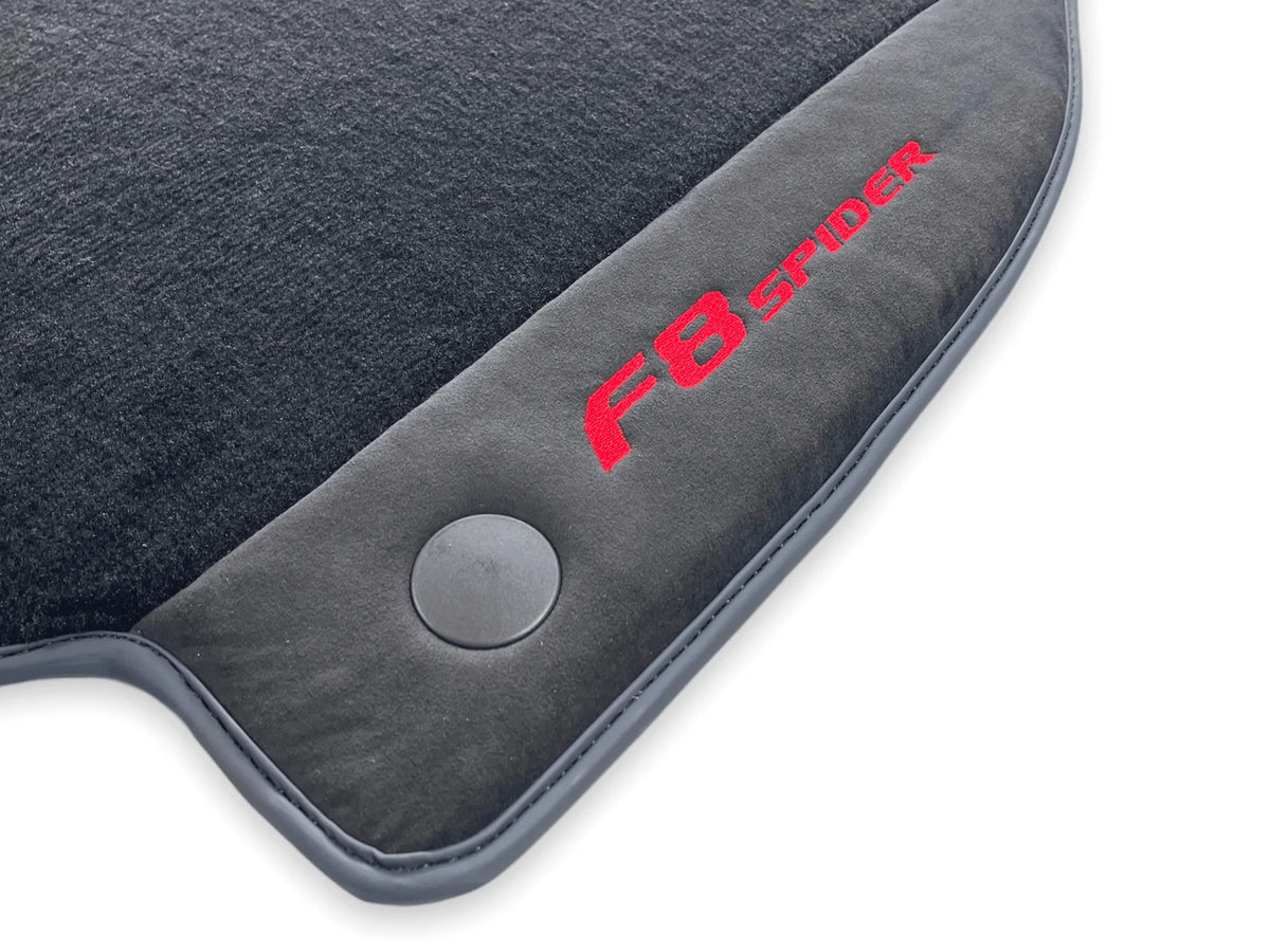 Floor Mats For Ferrari F8 Spider 2019-2022 Red Italian Edition - AutoWin