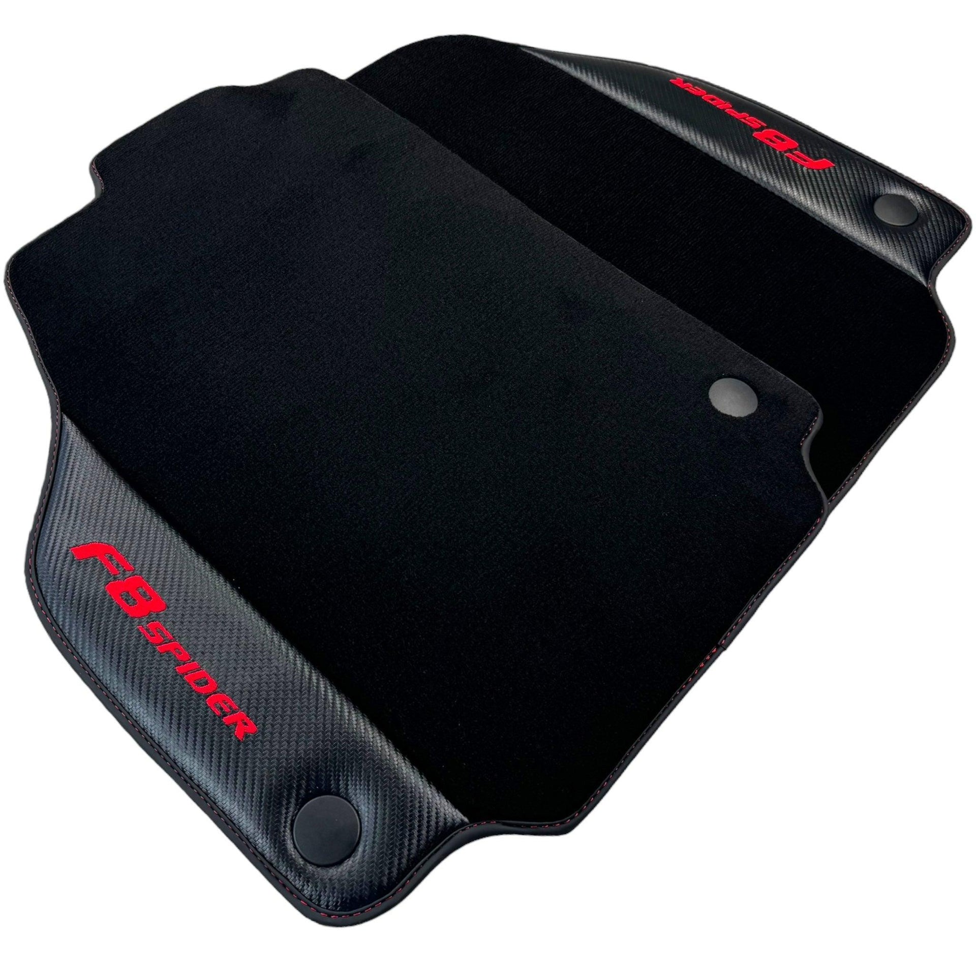 Floor Mats for Ferrari F8 Spider (2019-2022) with Carbon Fiber - AutoWin