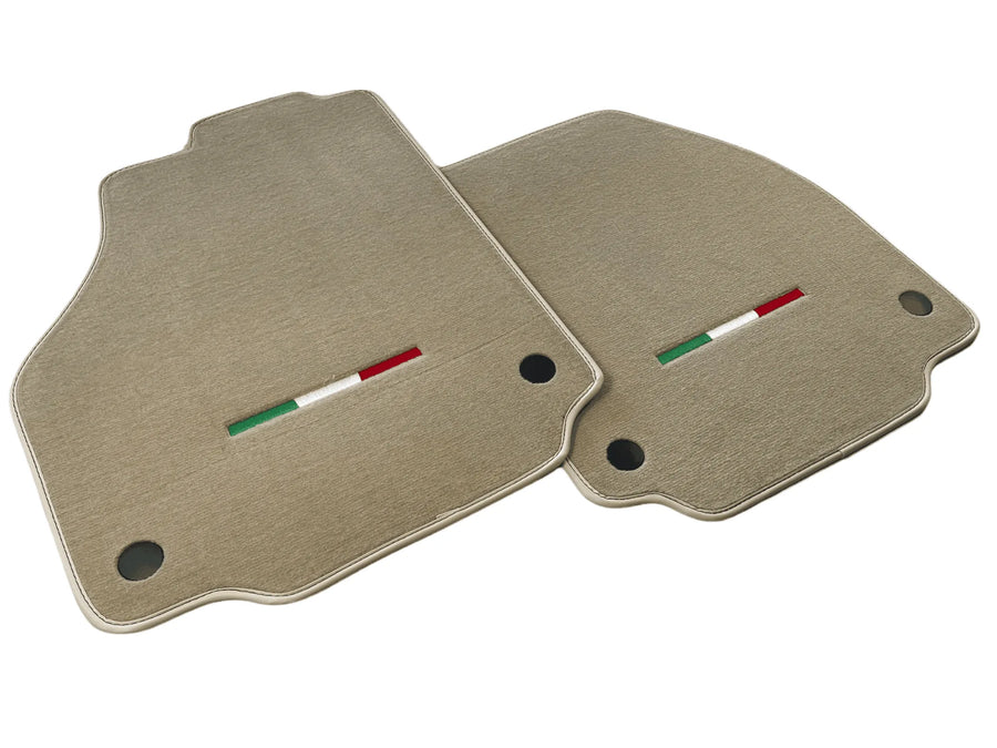Floor Mats For Ferrari F8 Spider 2019-2023 Beige Italian Edition