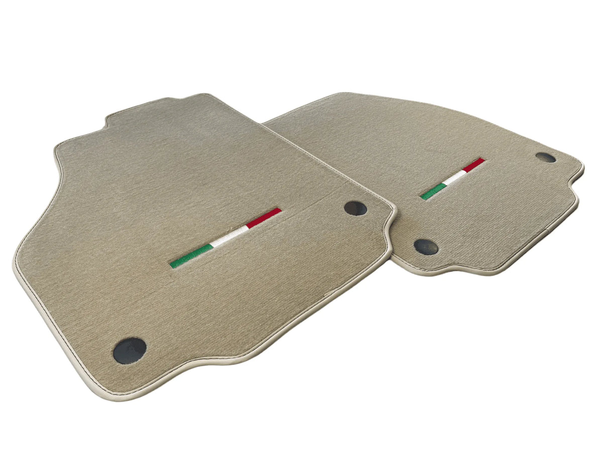 Floor Mats For Ferrari F8 Spider 2019-2023 Beige Italian Edition