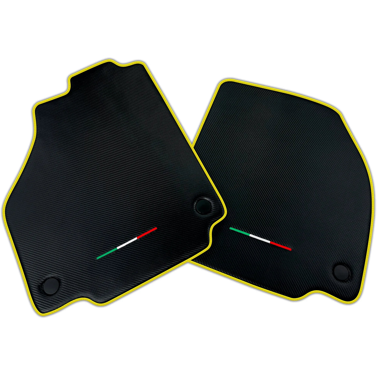 Floor Mats For Ferrari F8 Spider (2019-2023) Carbon Fiber AutoWin Brand Italian Edition