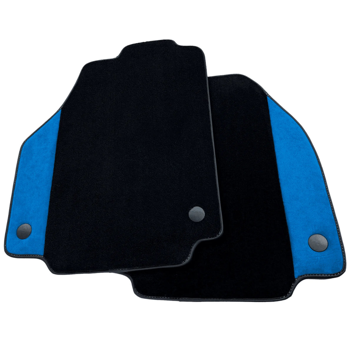 Floor Mats For Ferrari F8 Spider 2019-2023 With Blue Alcantara Leather - AutoWin