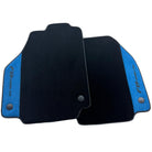 Floor Mats For Ferrari F8 Tributo 2019-2022 With Blue Alcantara Leather - AutoWin