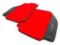 Floor Mats For Ferrari F8 Tributo 2019-2022 With Carbon Leather - AutoWin
