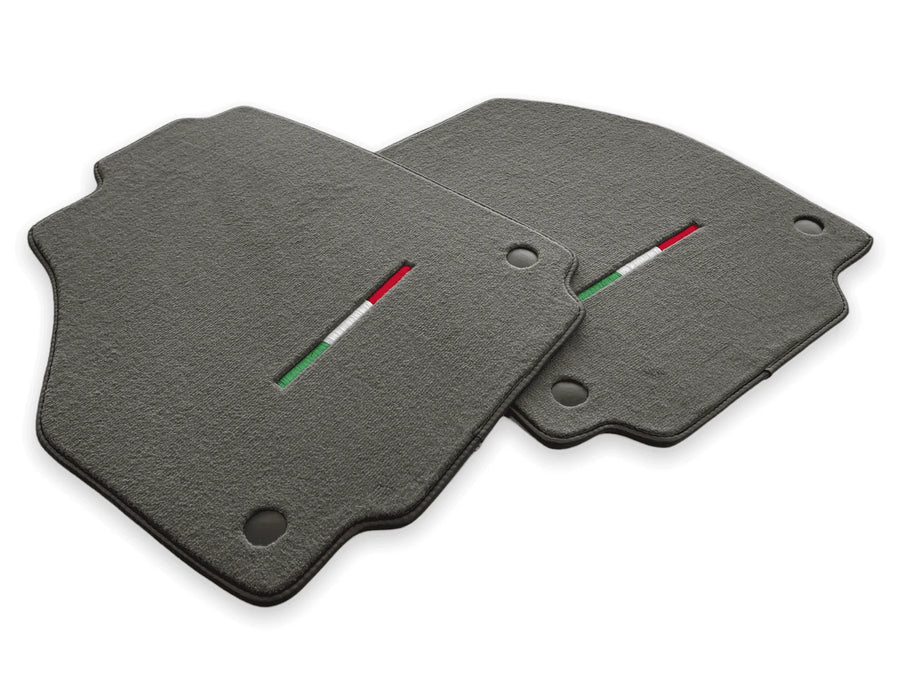 Floor Mats For Ferrari F8 Tributo (2019-2023) Gray Italian Edition - AutoWin