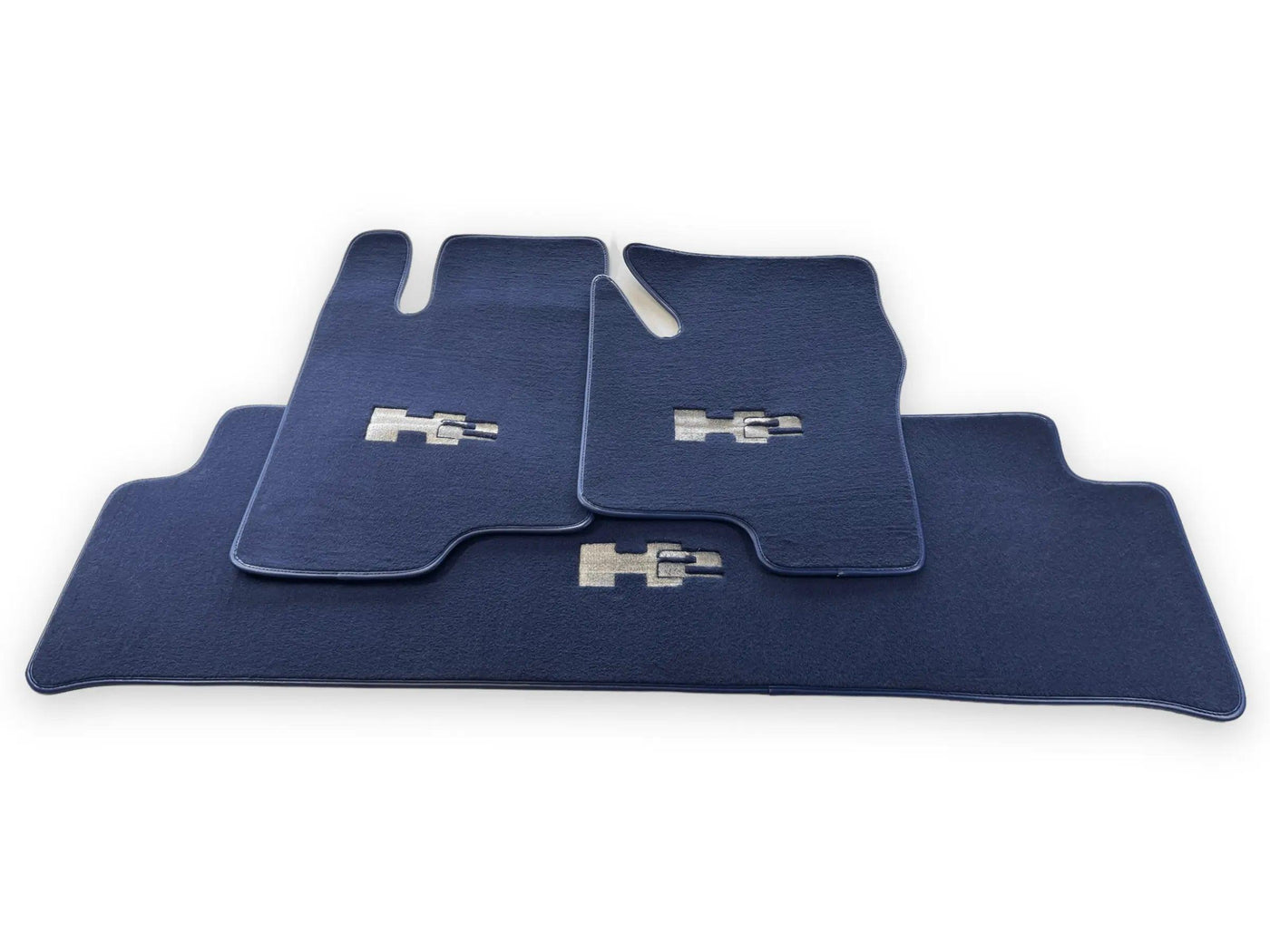 Floor Mats For Hummer H2 2003-2009 Tailored Dark Blue Color Carpets - AutoWin