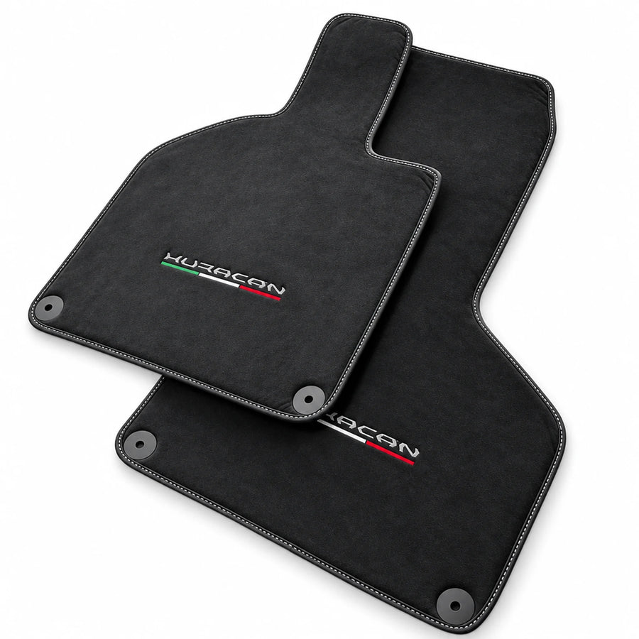 Floor Mats for Lamborghini Huracan Alcantara Leather - AutoWin