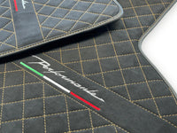 Floor Mats for Lamborghini Huracan Perfomante Alcantara Leather - AutoWin