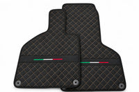 Floor Mats for Lamborghini Huracan Perfomante Alcantara Leather | Italian Flague Black trim