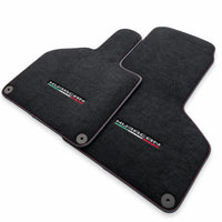 Floor Mats for Lamborghini Huracan With Italian Flag Red Stitch - AutoWin