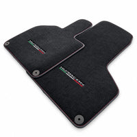 Floor Mats for Lamborghini Huracan With Italian Flag Red Stitch - AutoWin