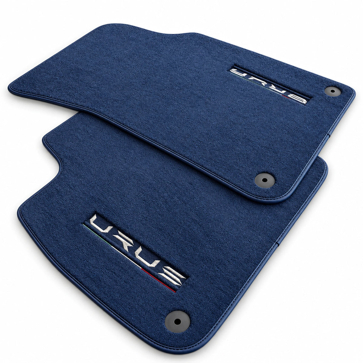 Tapis de sol pour Lamborghini Urus Velours bleu foncé sur mesure - AutoWin