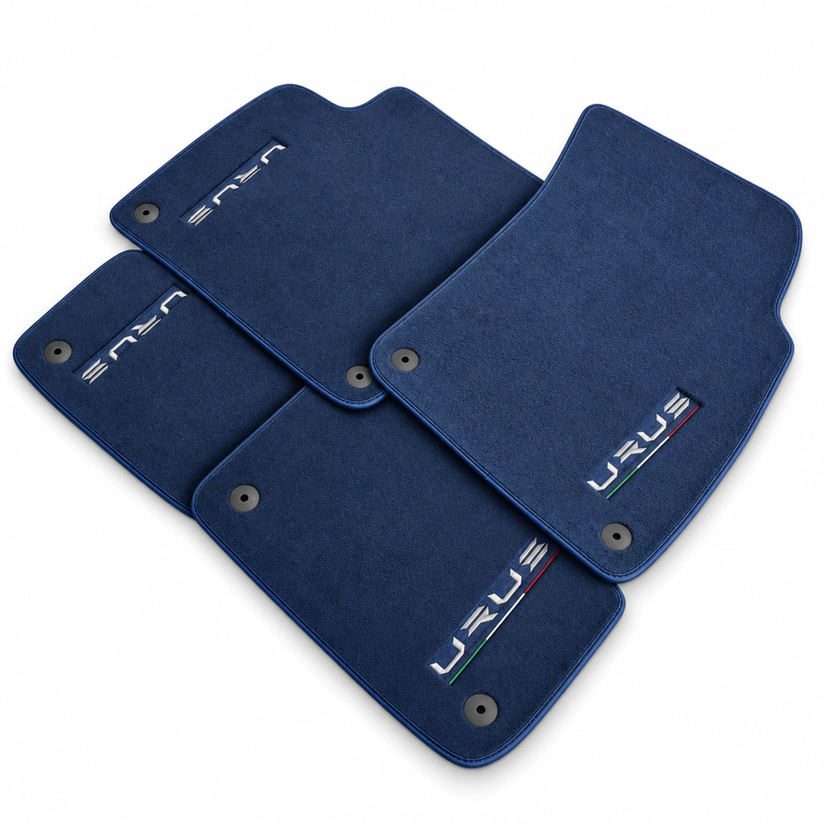 Tapis de sol pour Lamborghini Urus Velours bleu foncé sur mesure - AutoWin