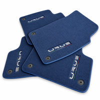 Floor Mats For Lamborghini Urus Dark Blue Tailored Carpets - AutoWin