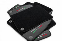 Tapis de sol pour Lamborghini Urus Performante en cuir carbone avec garniture noire