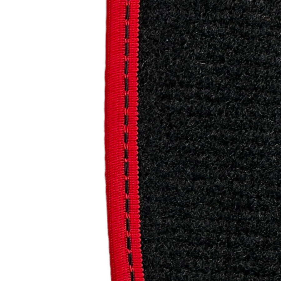Floor Mats For Mercedes-Benz C Class W205 2014-2021 ER56 Design with Red Trim - AutoWin
