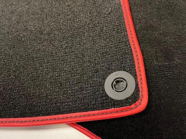 Floor Mats For Mercedes-Benz SLS-Class AMG (2009-2014) Red Trim - AutoWin