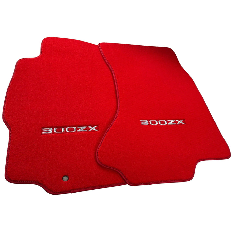Floor Mats For Nissan 300ZX - Z32 (1990-1996) Tailored Red Carpets - AutoWin