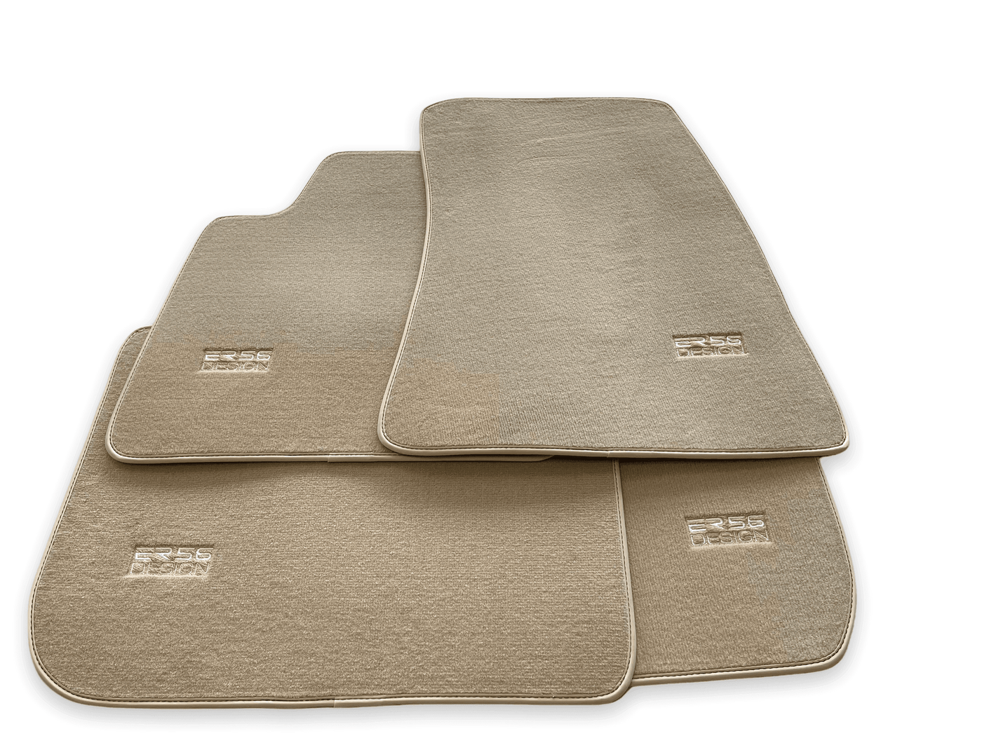 Floor Mats For Rolls Royce Ghost Series I (2010–2020) Beige ER56 Design