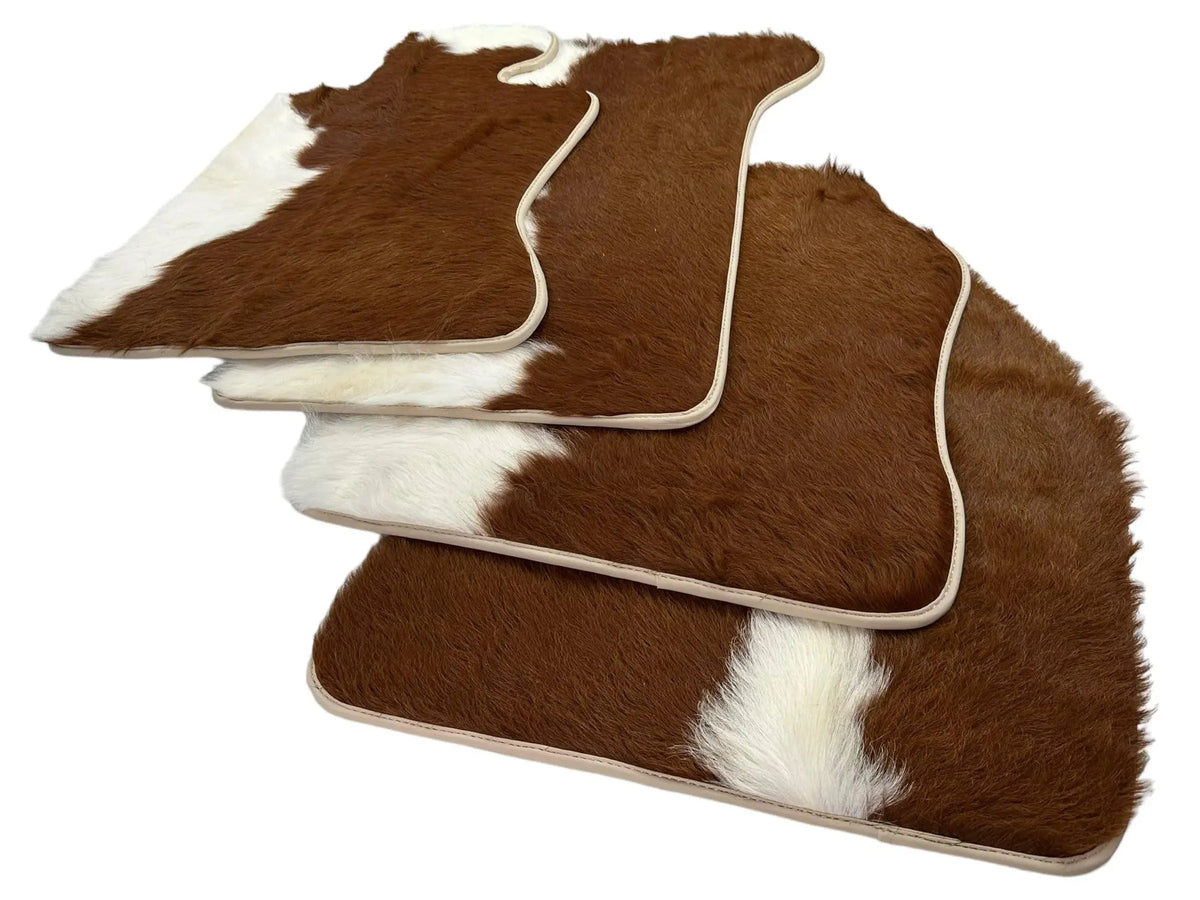 Floor Mats For Rolls Royce Ghost Series II (2021-2024) Cow Leather - AutoWin