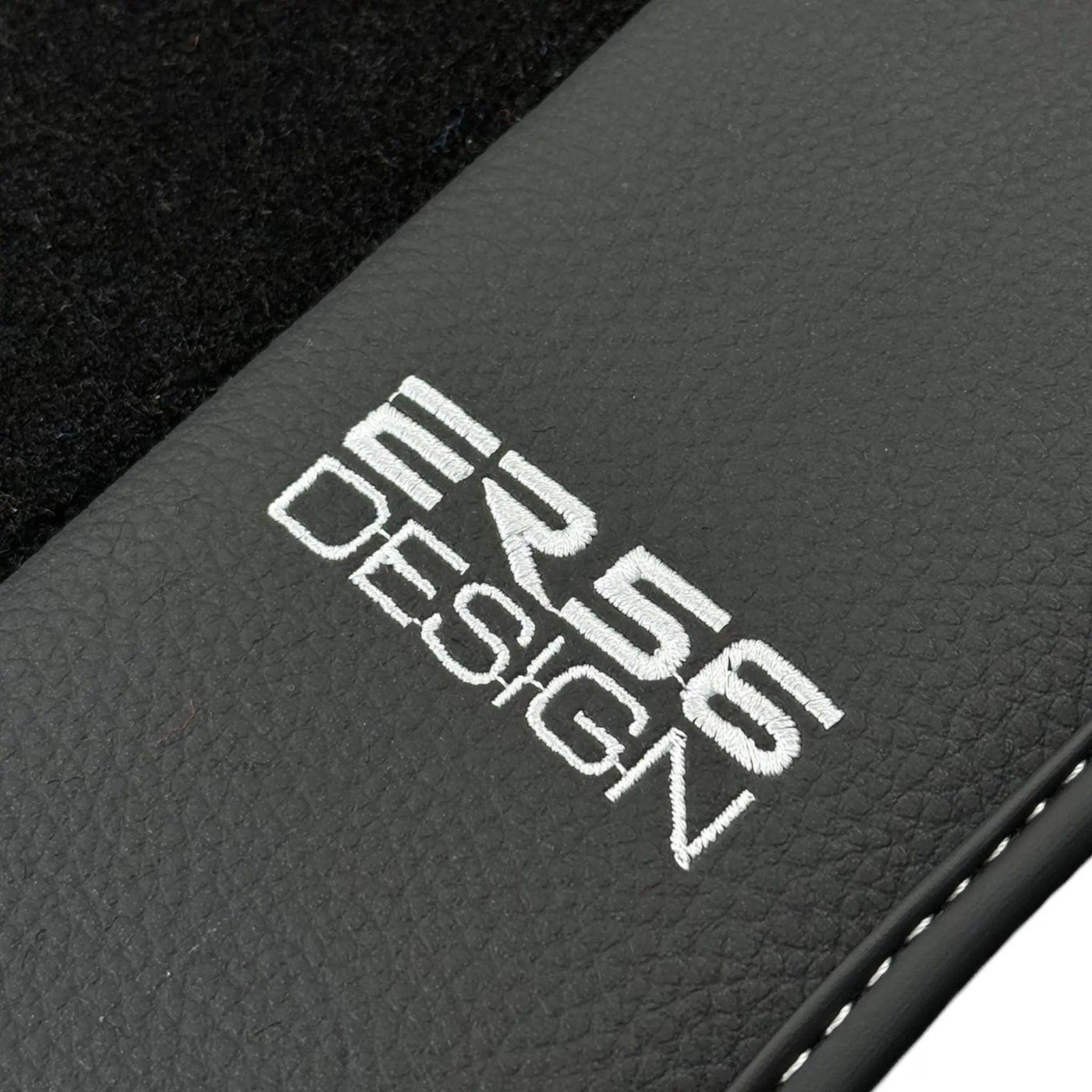 Floor Mats for Tesla Model X - 7 Seats (2016-2024) Black Tailored Carpets ER56 Design - AutoWin