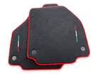 Floor Mats For Ferrari 458 Italia (2009-2015) Alcantara Leather Red Trim - AutoWin
