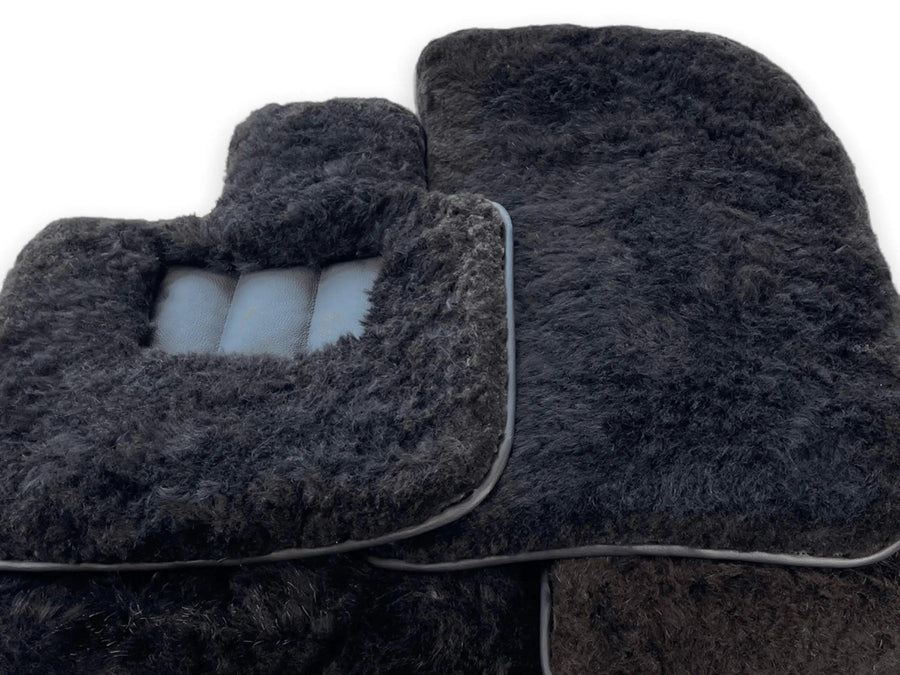 Genuine Sheepskin Floor Mats Bentley Bentayga Er56 Design Brand - AutoWin