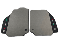 Gray Floor Mats For Ferrari F8 Tributo 2019-2022 With Alcantara Leather - AutoWin