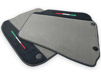 Gray Floor Mats For Ferrari 812 GTS (2019-2023) With Alcantara Leather
