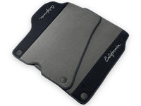 Gray Floor Mats For Ferrari California 2008-2014 With Alcantara - AutoWin