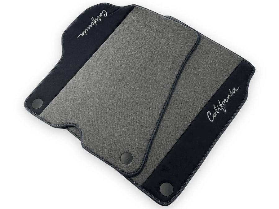 Gray Floor Mats For Ferrari California 2008-2014 With Alcantara - AutoWin