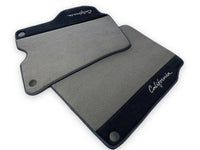 Gray Floor Mats For Ferrari California 2008-2014 With Alcantara - AutoWin