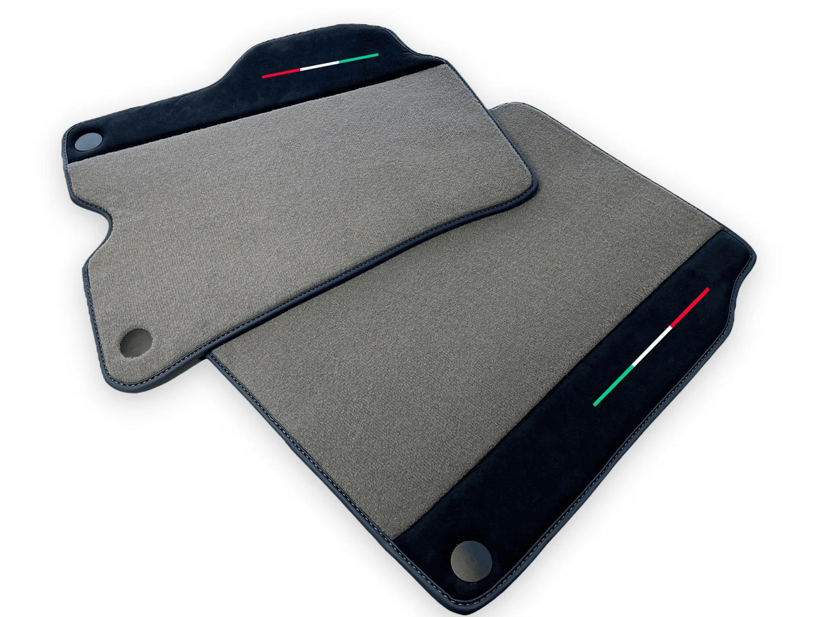 Gray Floor Mats For Ferrari California 2008-2014 With Alcantara - AutoWin