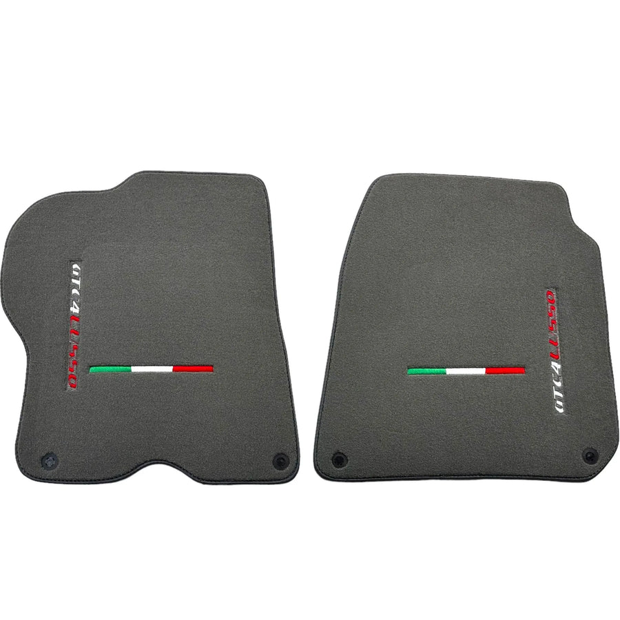 Gray Floor Mats For Ferrari GTC4 Lusso (2016-2023) Italian Edition - AutoWin