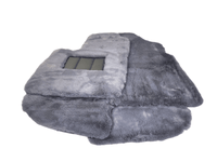 Gray Sheepskin Floor Mats For Bentley Continental GTC (2006–2011) Er56 Design - AutoWin