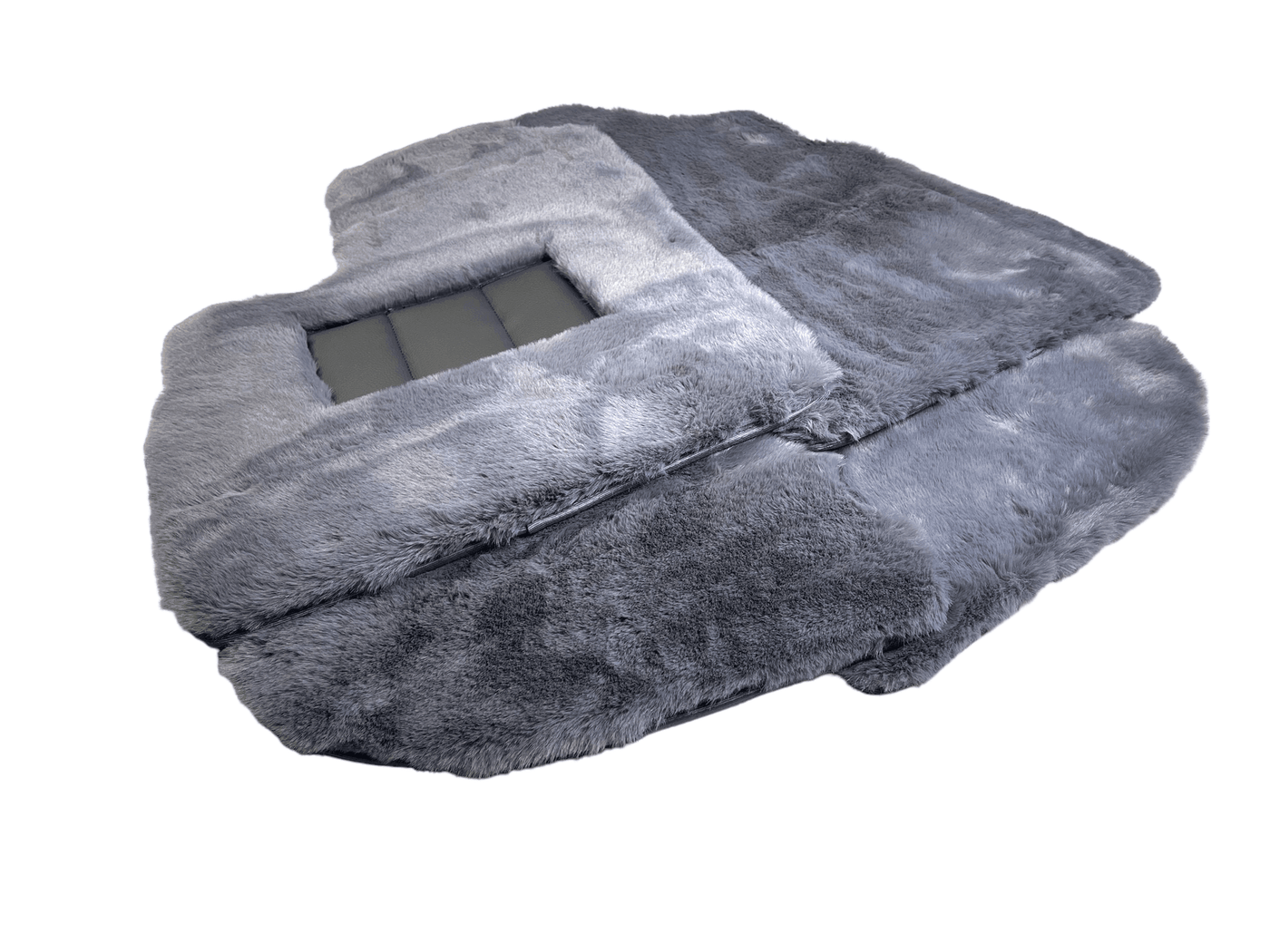 Gray Sheepskin Floor Mats For Bentley Continental GTC (2006–2011) Er56 Design - AutoWin