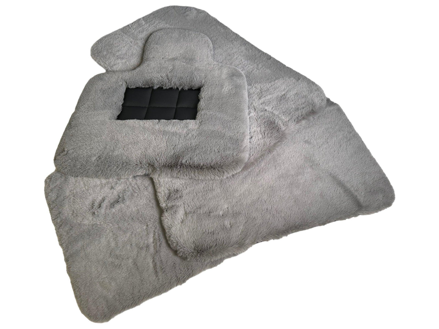 Gray Sheepskin Floor Mats For Rolls Royce Spectre (2023-2024) Er56 Design Brand - AutoWin