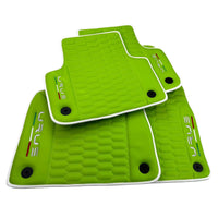 Green Leather Floor Mats for Lamborghini Urus (2018-2024) ER56 Design - AutoWin