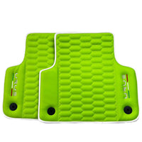 Green Leather Floor Mats for Lamborghini Urus (2018-2024) ER56 Design - AutoWin